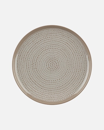 Oiva / Siirtolapuutarha Tallrik 25 cm Beige/Vit