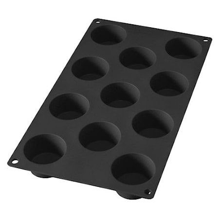 Gourmet Mini Muffinsform x11 Silikon Svart