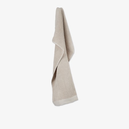 Handduk Frotté Ekologisk Bomull 50x70 cm Ljus Sand