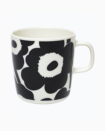 Oiva/Unikko Mugg 4 dl Svart-Vit