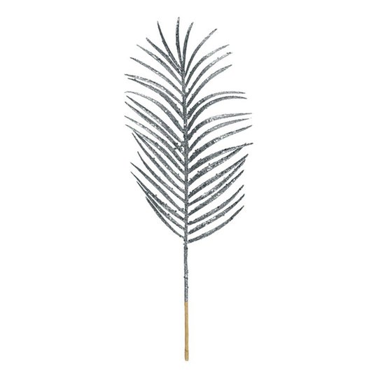 Dekorationsfjäder Glitter - Silver