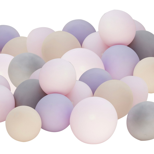 Miniballonger Pastell Mix - 40-pack