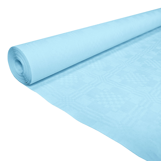Bordsduk i Papp Babyblå - 119 cm x 8 m