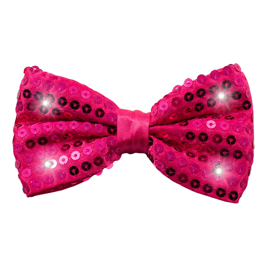 Paljettfluga LED Rosa