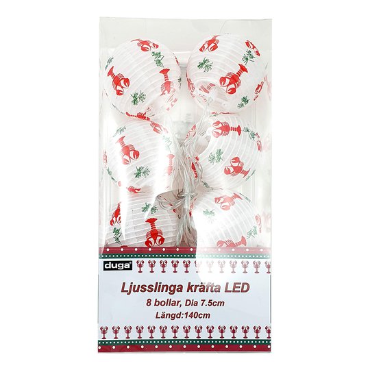 Ljusslinga med Kräftlyktor LED