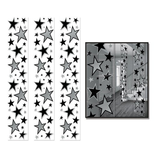 Paneler Stjärnor Hängande Dekoration - 3-pack
