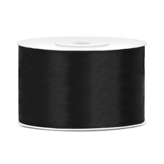 Satinband Svart - 38mm x 25m