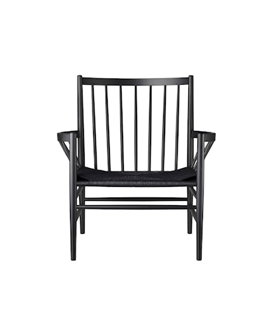 J82 Fåtölj Svart/ Svart RAL 9005 gloss 10