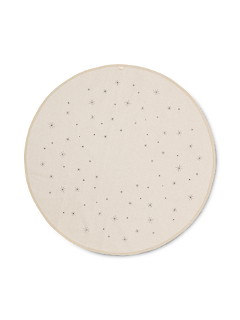 Star Julgransmatta Ø120 cm Sand