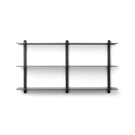 Nivo Hylla Stor D 118x65 cm Svart Aska/ Svart