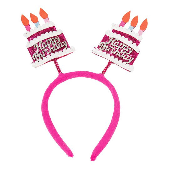 Diadem Happy Birthday med Tårtor - One size
