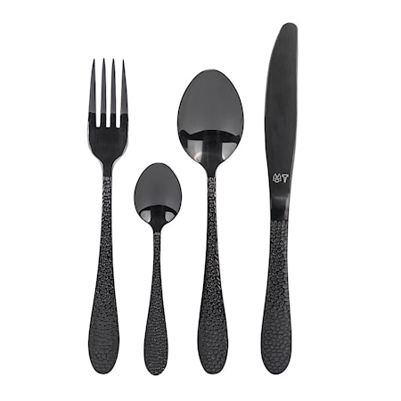 Onyx Bestickset Svart 16 delar