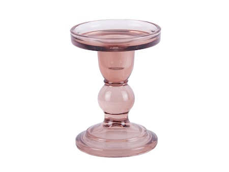 Glas Art Ljusstake Medium Faded Pink