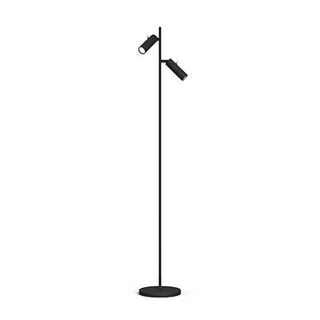 Cato Slim Golvlampa 132 cm Dubbel Svart