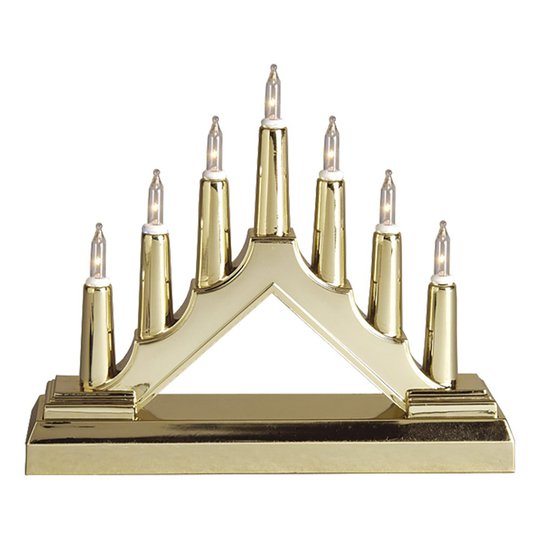 Adventsljusstake Mini Guld