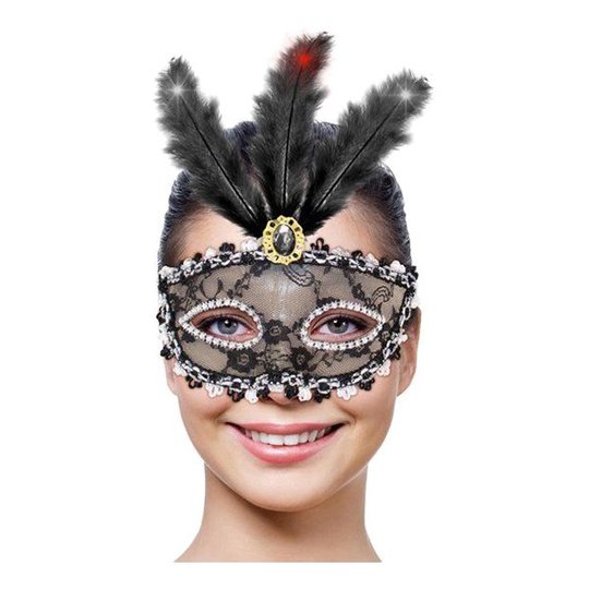 Ögonmask med Belysning Svart