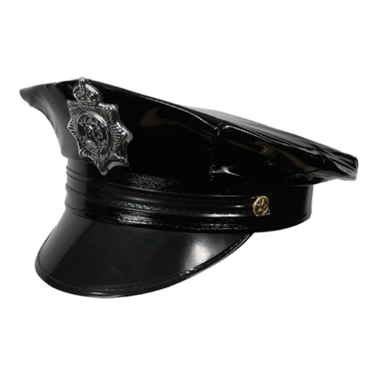 Poliskeps Svart - One size
