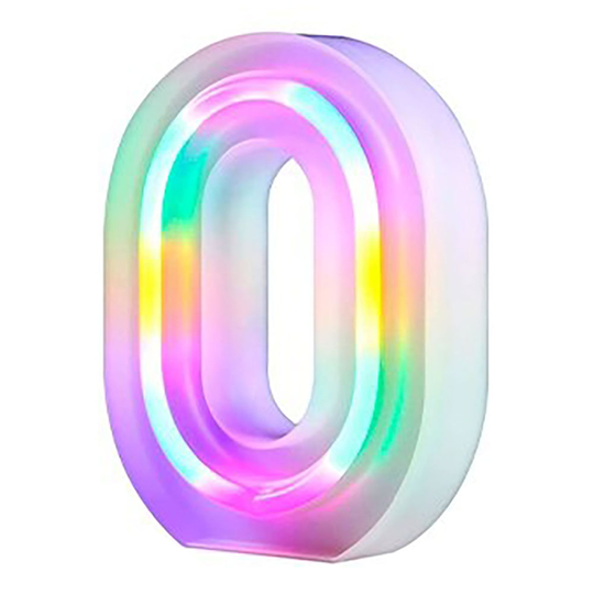 Siffra Neonlampa - Siffra 0