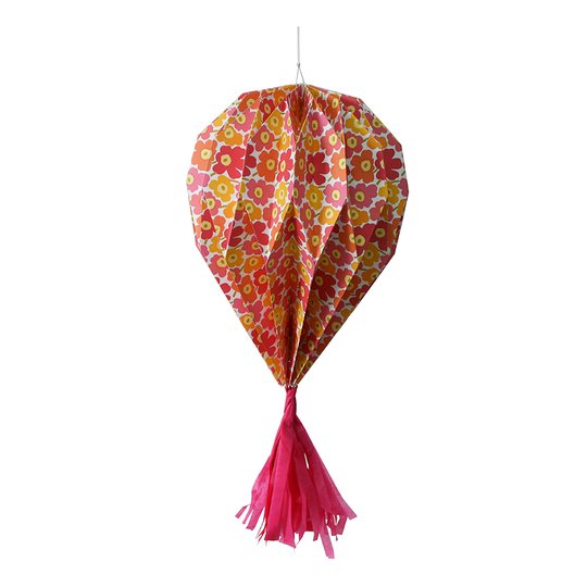 Lanterna Röd med Tassel