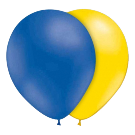 Ballonger Blå/Gula - 10-pack