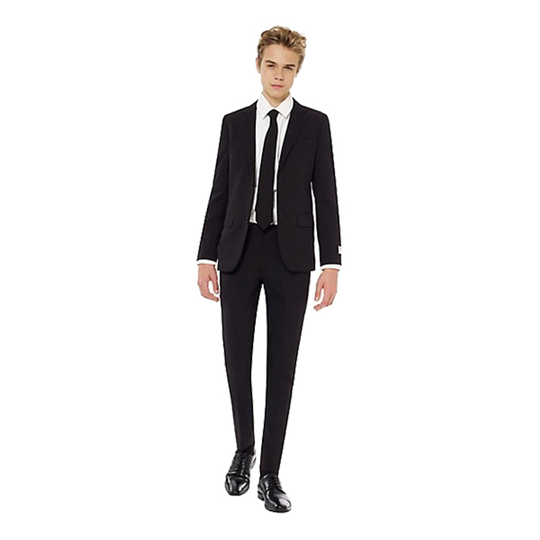 OppoSuits Teen Black Knight Kostym - 134/140