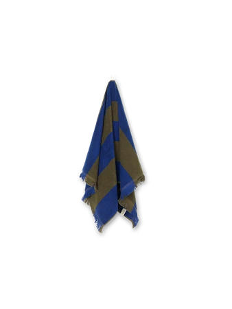 Alee Handduk 100x50 cm Olive/Bright Blue