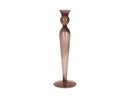 Swirl Ljusstake 26,5 cm Brun