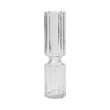 Hyacint Vas Munblåst Glas Klar