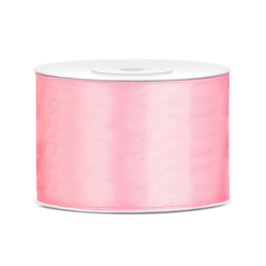 Satinband Ljusrosa - 50mm x 25m