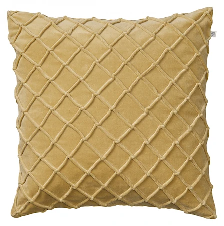 Deva Kuddfodral Velvet Spicy Gul 50x50cm