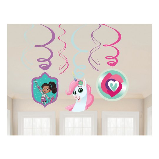 Swirls Nella Riddarprinsessan Hängande Dekoration - 6-pack