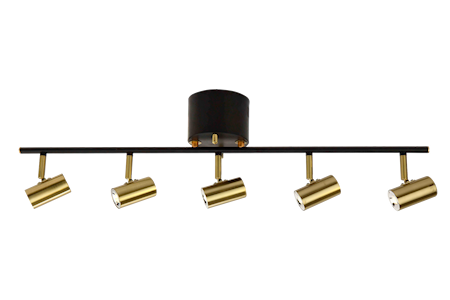 Gusto Takspot Rak 5:A Svart IP20