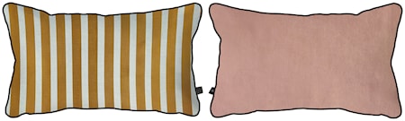 Atelier Kudde 50 x 30 cm Golden stripes/Rose