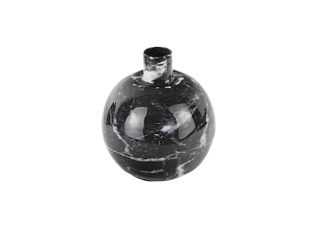 Marble look Ljusstake Small Svart