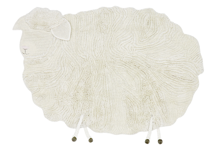 Woolable Matta Tvättbar 120x170 Pink Nose Sheep