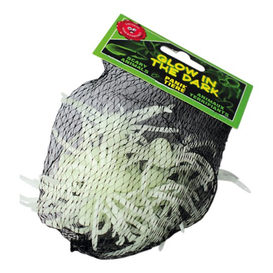 Självlysande Spindlar i Nät - 12-pack