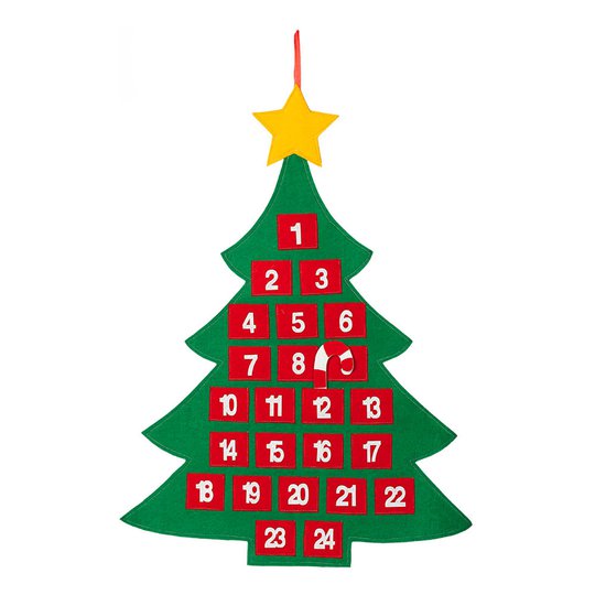Adventskalender Julgran Hängande